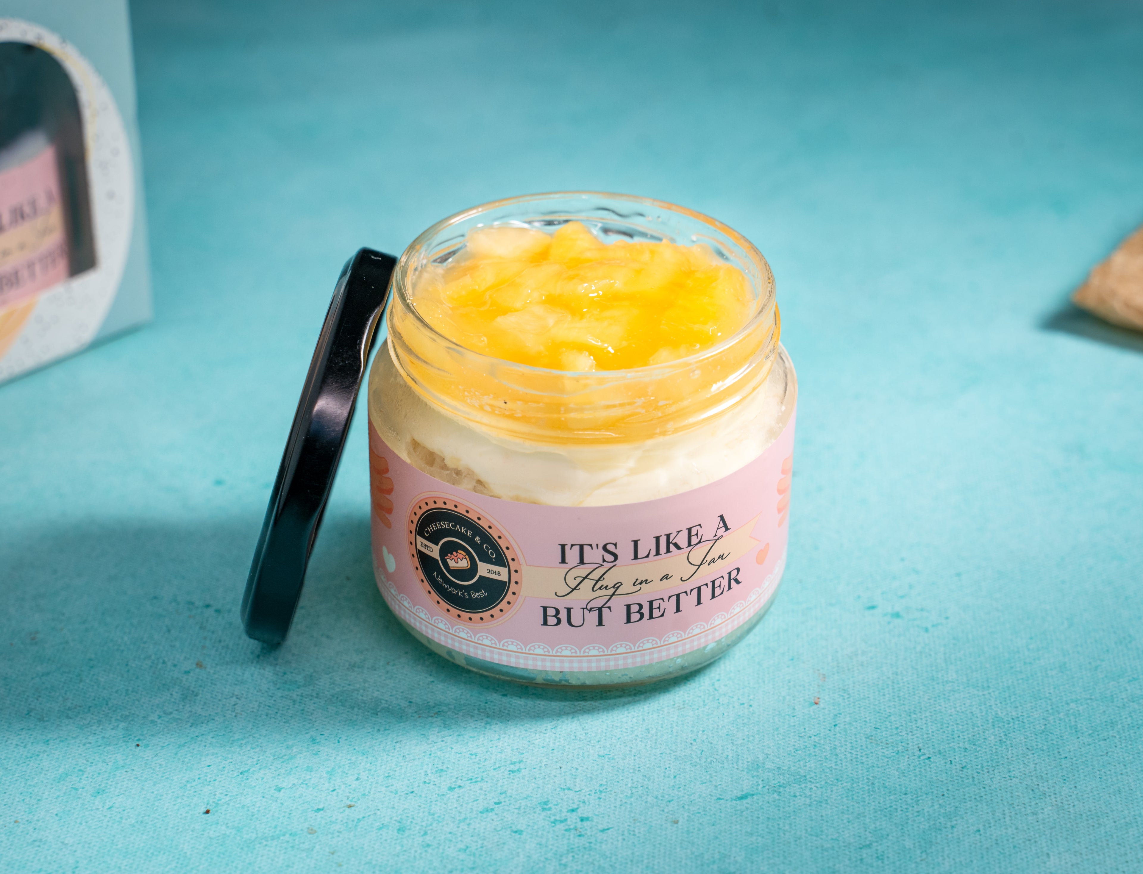 Pineapple Baked Cheesecake Jar