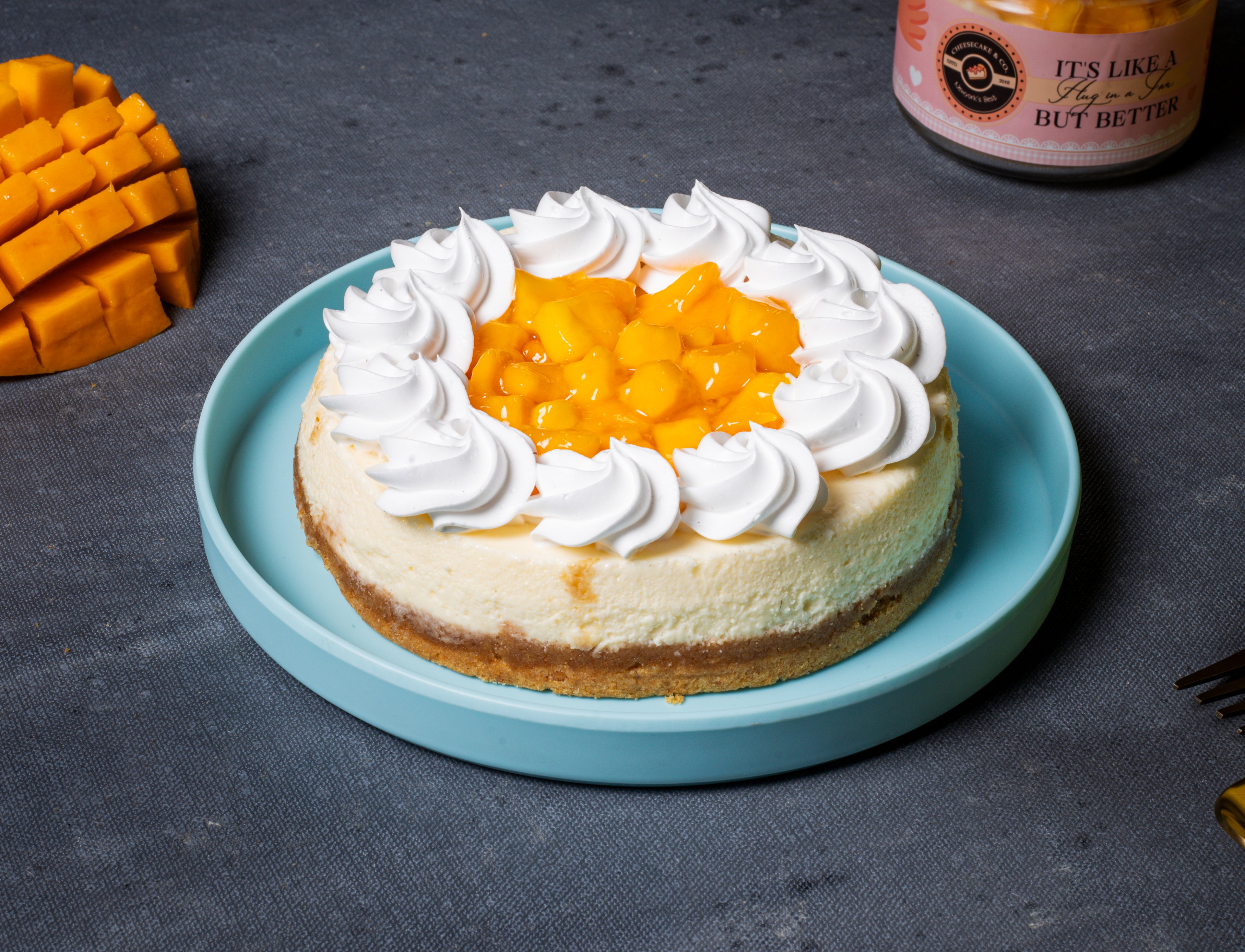 Mango Baked Cheesecake