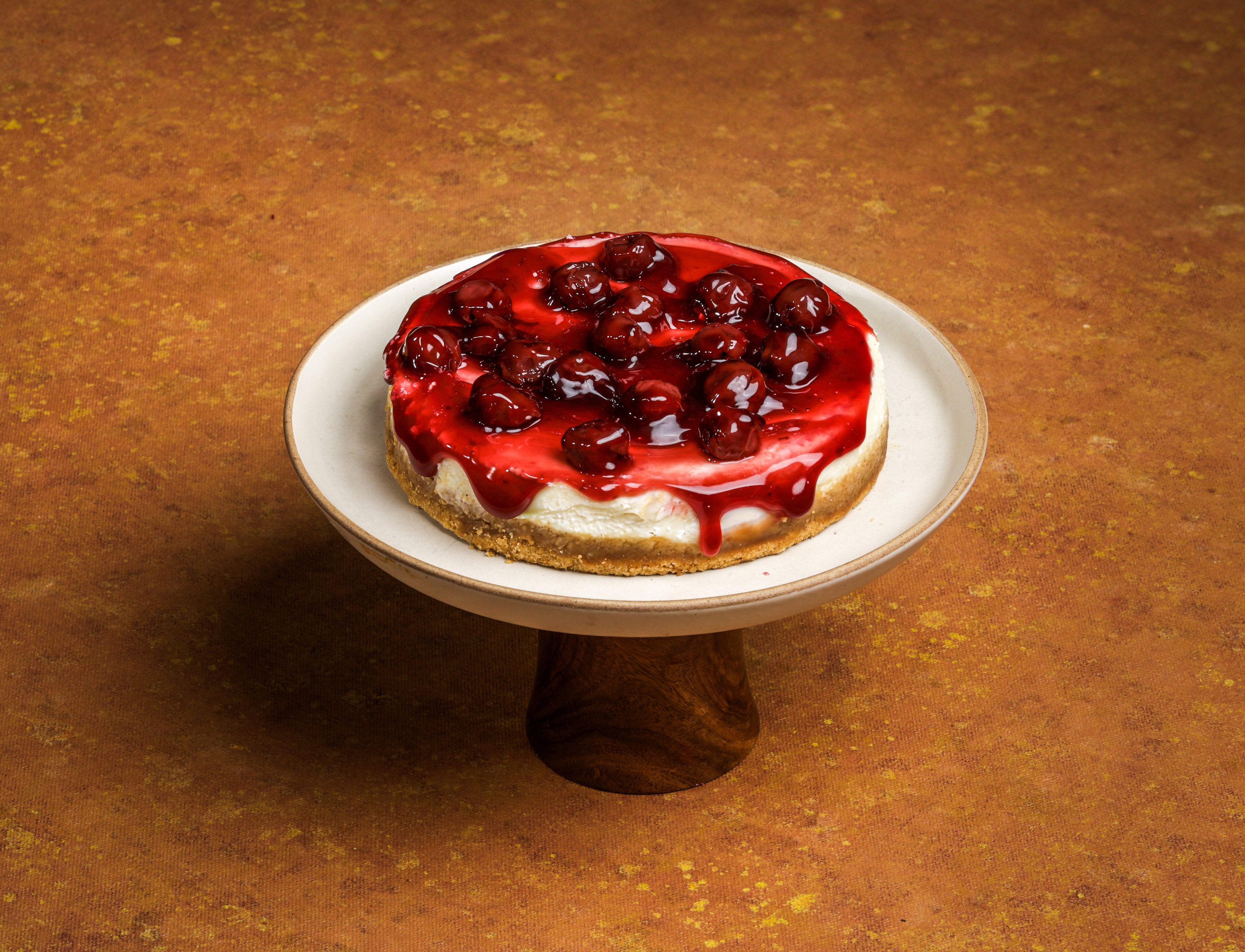 Dark Cherry Baked Cheesecake