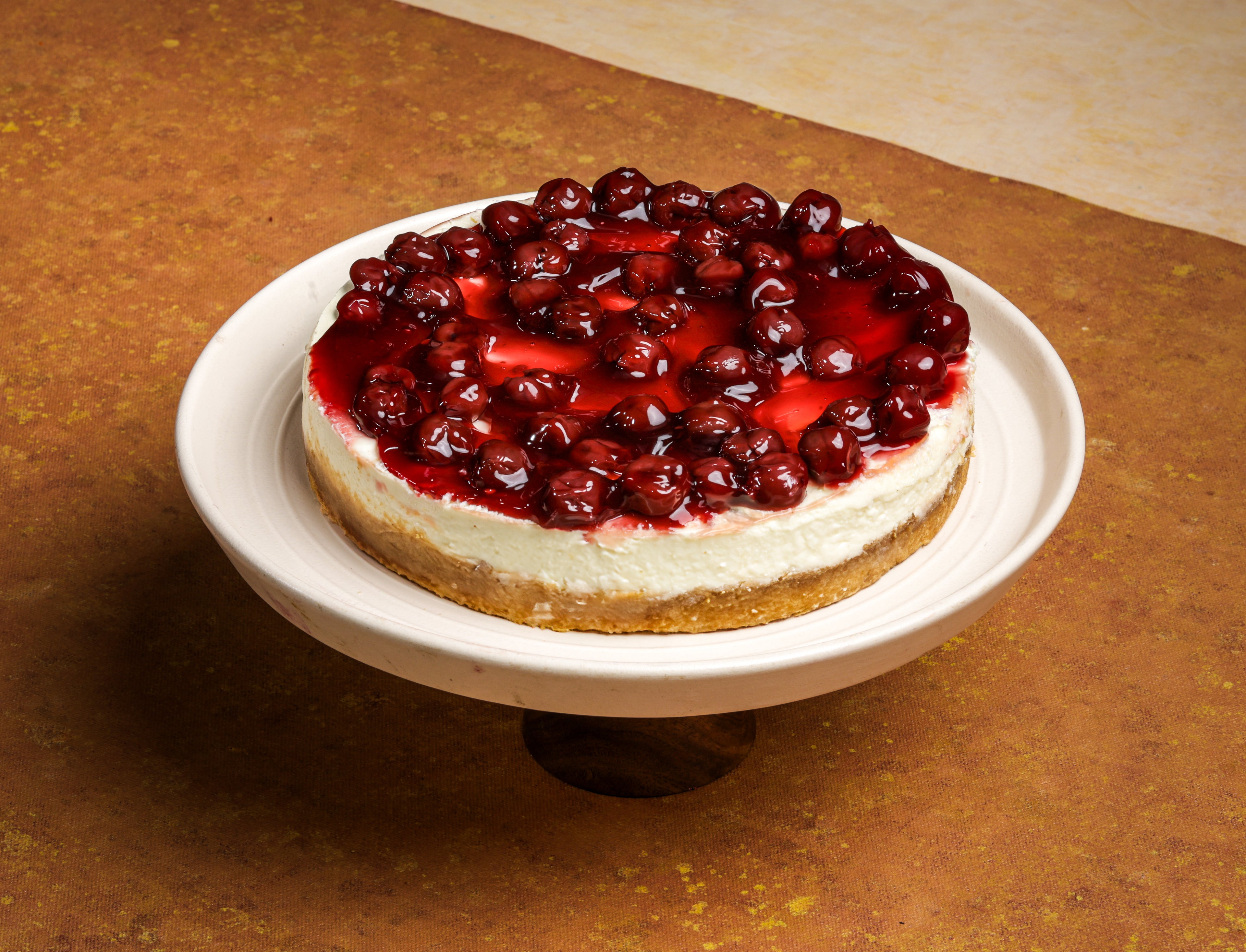 Dark Cherry Baked Cheesecake