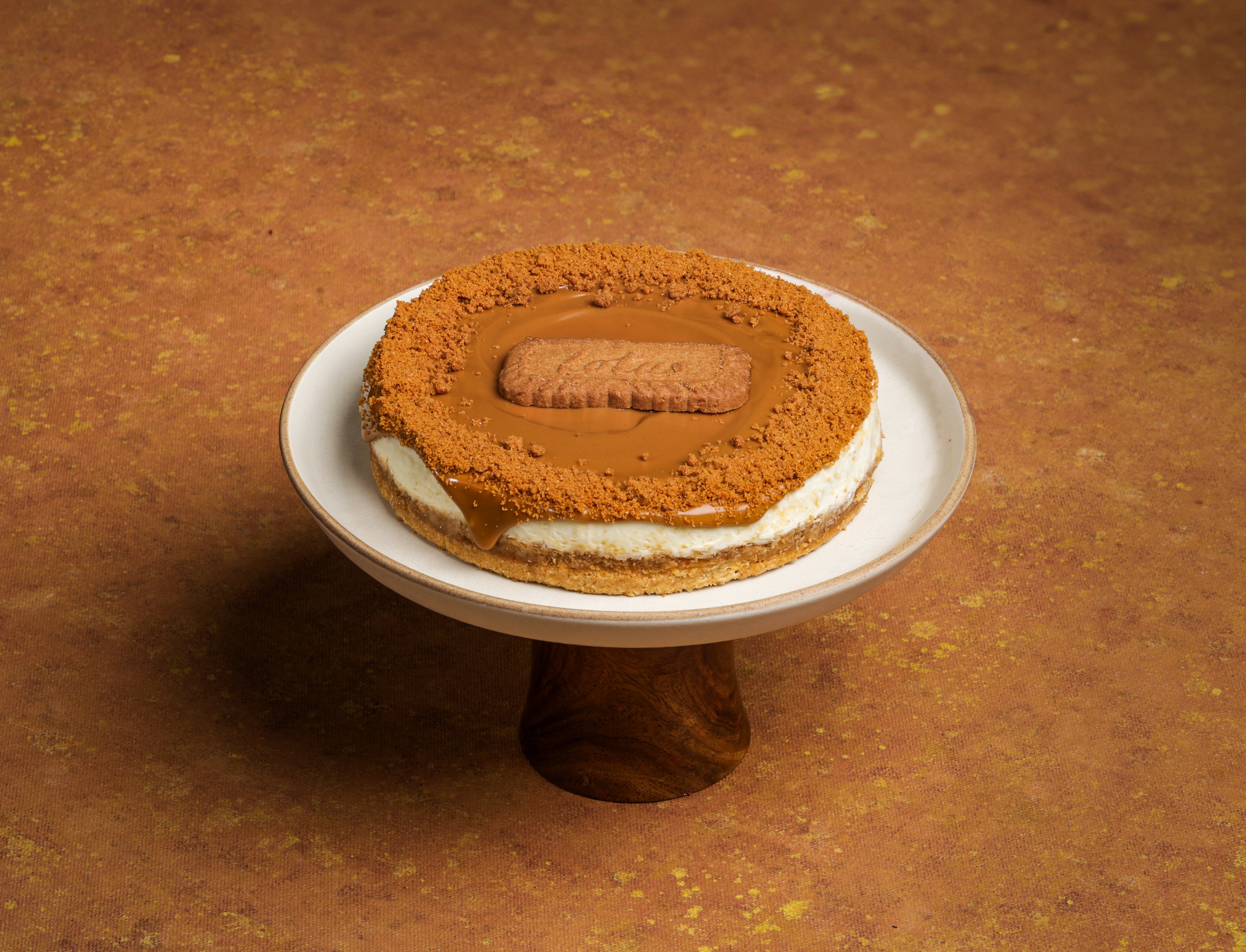 Lotus Biscoff Baked Cheesecake