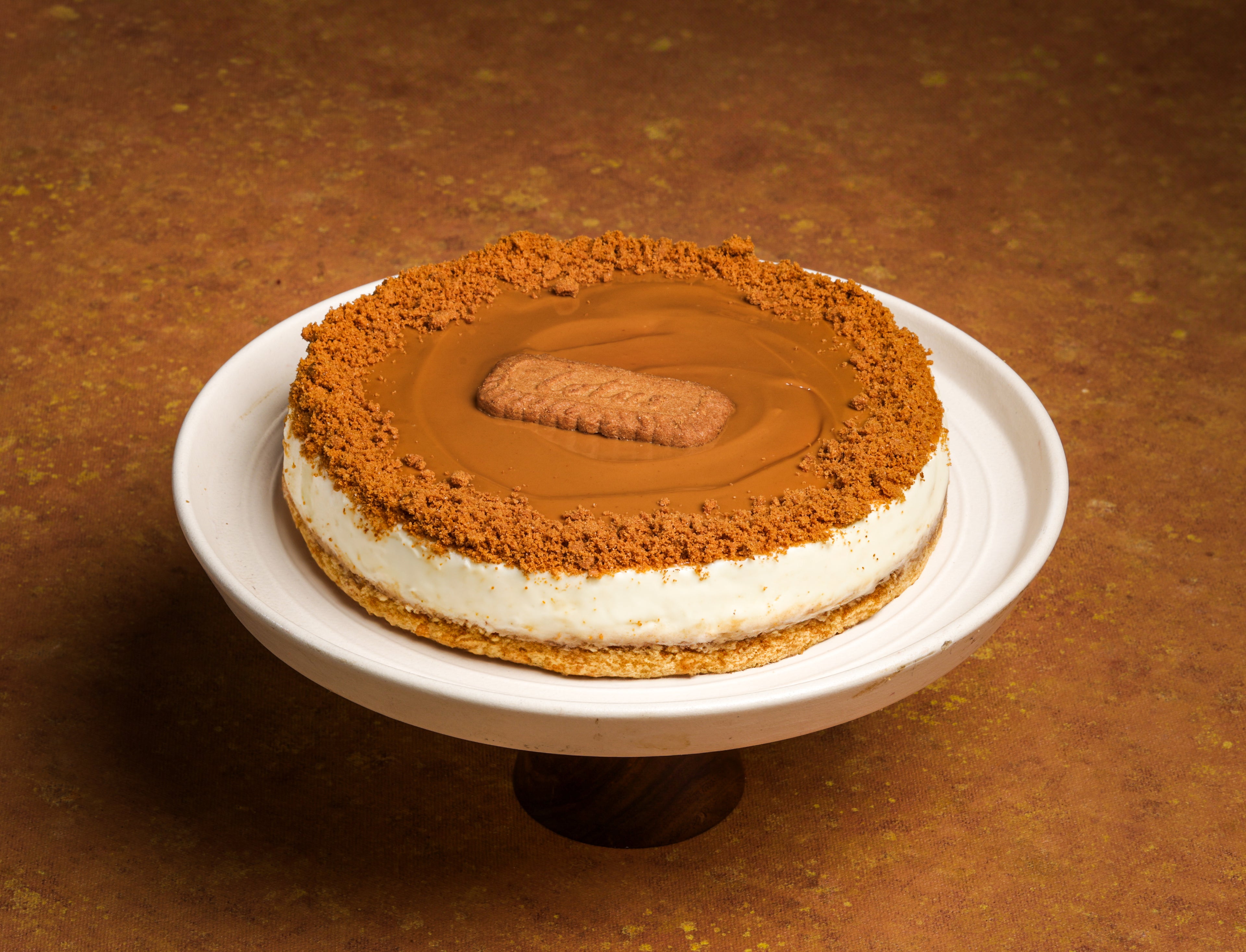 Lotus Biscoff Baked Cheesecake