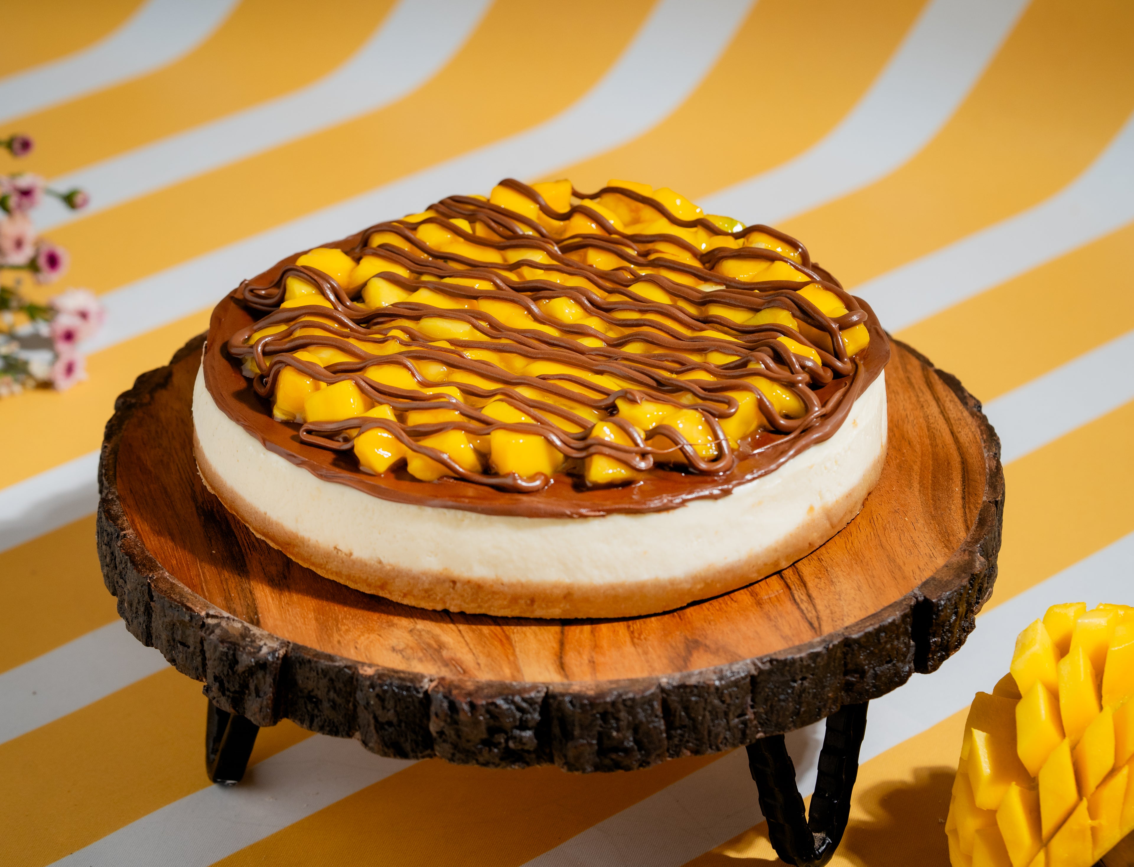 Mango Nutella Cheesecake