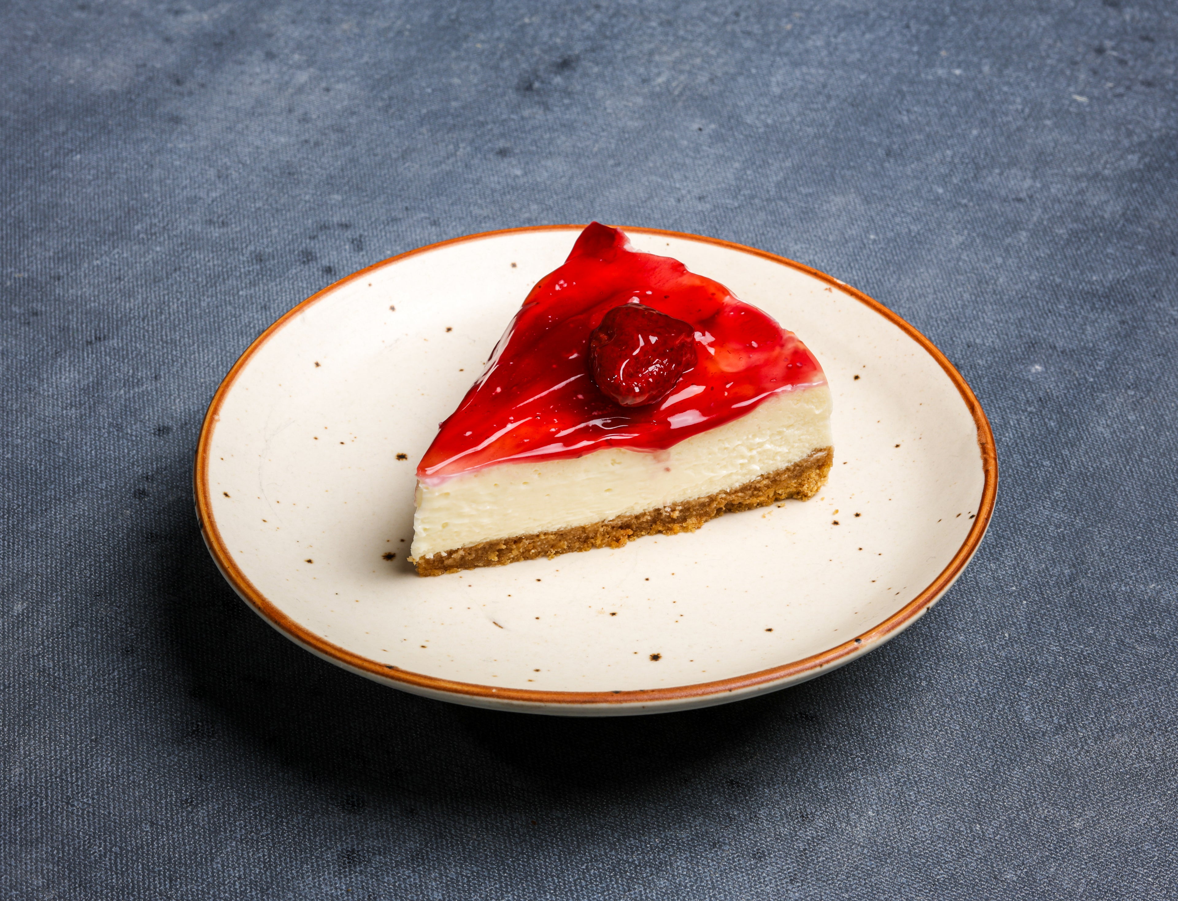 Strawberry Baked Cheesecake Slice