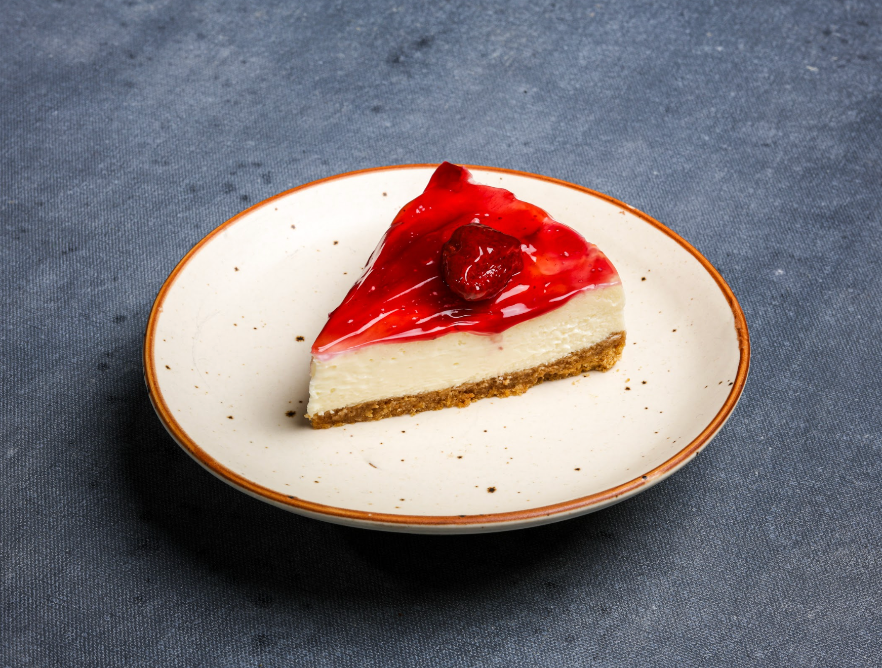 Strawberry Baked Cheesecake Slice