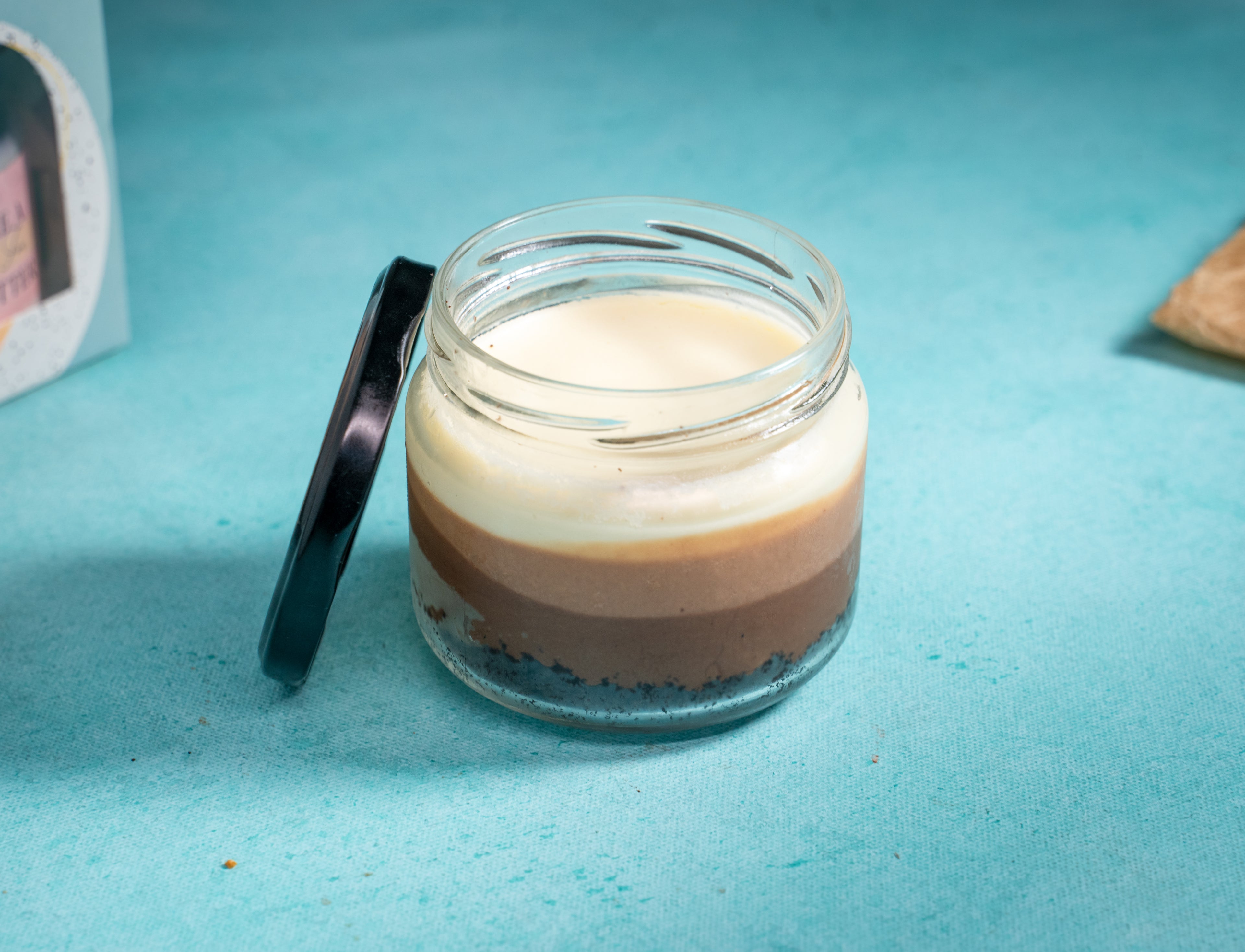 Triple chocolate mousse jar