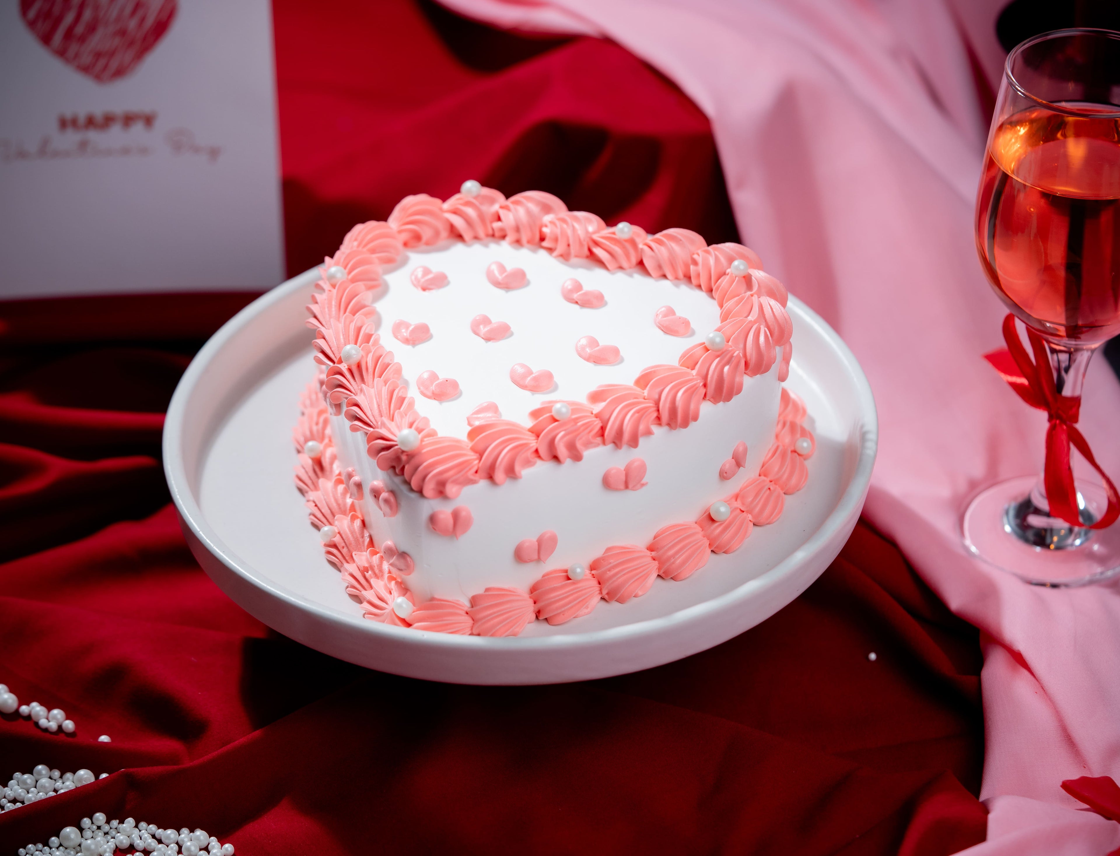 Mix Berry Heart Cake